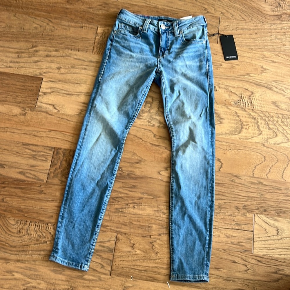 True Religion Mid Rise Super Skinny